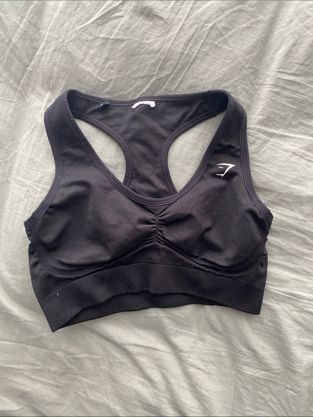 Gymshark Black Racerback Medium-Support Sports Bra